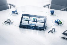 AI-powered procurement intelligence dashboard showing spend analysis, supplier performance analytics, pricing insights, contract compliance, and strategic sourcing recommendations in DocuVera360.